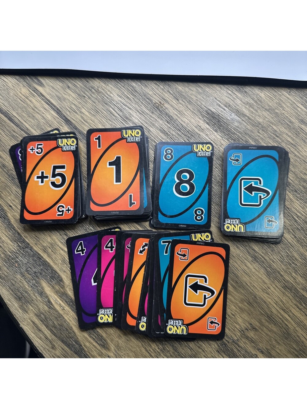 Replacement Cards For Mattel Games Uno Flip! Card Game Double Sided Deck GDR44